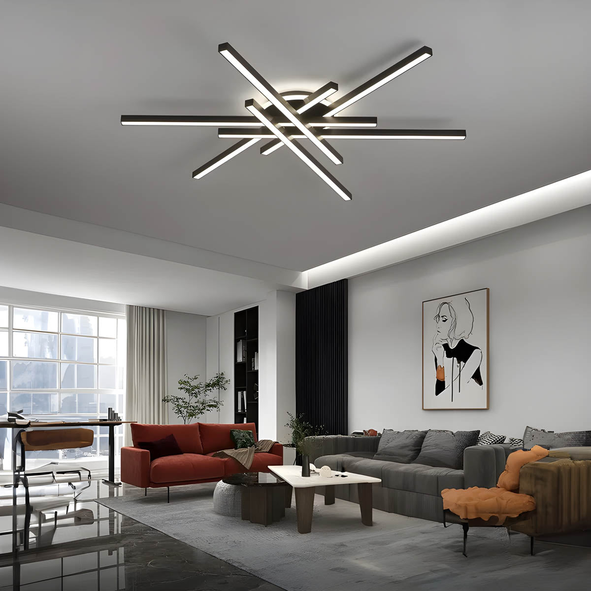 Spoetnik Moderne Led Plafondlamp