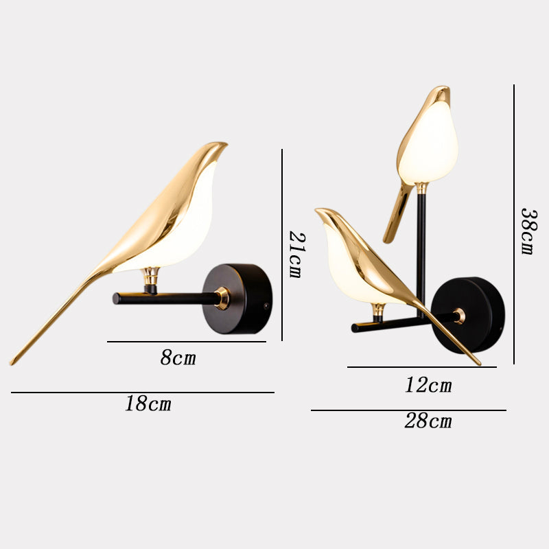 MrBird™ | Moderne wandlamp in de vorm van vogels